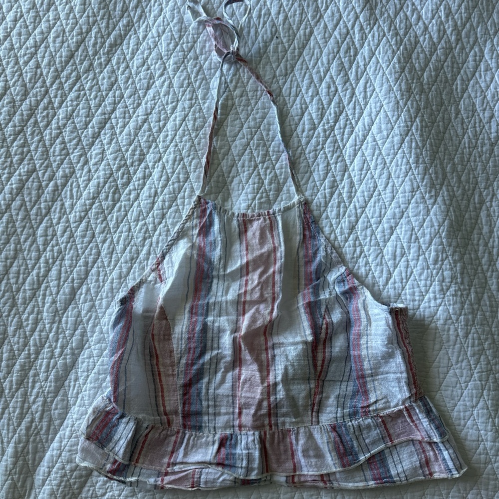 Linen halter top